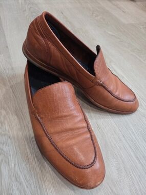 Cole Haan Tan Leather Venetian Loafers Size 10.5